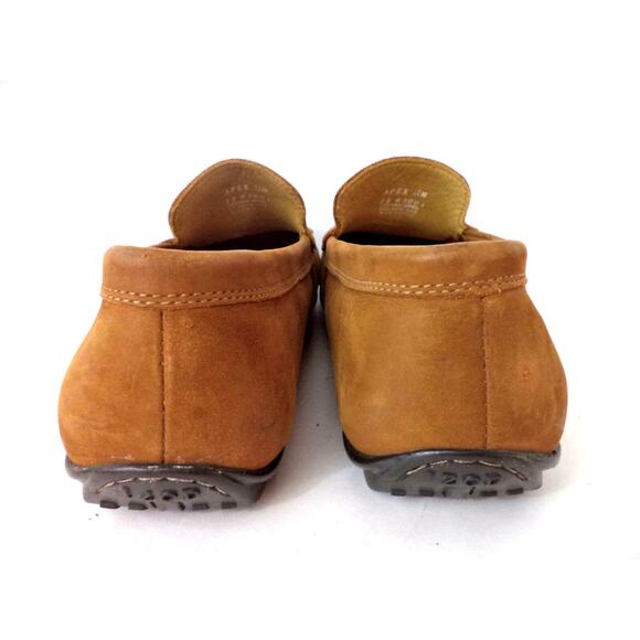 IZOD Apex Mens 11M Brown Leather Loafer Shoe Amazonas Rubber Sole BRAZIL - Picture 3 of 7